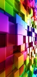 wqhd abstract cubes colorful mobile phone wallpaper